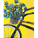 Дамский велосипед Раскраска по номерам на холсте Живопись по номерам RA143