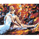 Балерина Раскраска картина по номерам на холсте