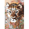Леопард Раскраска картина по номерам на холсте A63