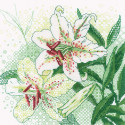  Белые лилии Набор для вышивания Риолис 1915