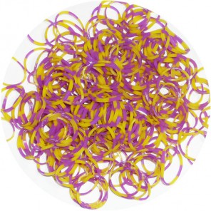 Желто-фиолетовые 300шт Резиночки для плетения Color Kit