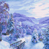  Снежная сказка Раскраска картина по номерам на холсте KH0737