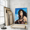 Пример в интерьере Чудо-женщина/ Диана Раскраска картина по номерам на холсте с металлической краской AAAA-RS075-80x100