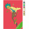 Арт Рик и Морти Раскраска картина по номерам на холсте