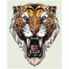 Морда тигра Раскраска картина по номерам на холсте