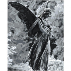 Скульптура ангела 80х100 Раскраска картина по номерам на холсте
