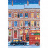 Рождественский Лондон Раскраска картина по номерам на холсте