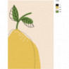Лимон абстракция Раскраска картина по номерам на холсте