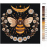 Пчела и цветы Раскраска картина по номерам на холсте
