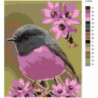 Пурпурная птичка Раскраска картина по номерам на холсте