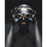  Золотые ресницы и губы / Африканка 80х100 см Раскраска картина по номерам на холсте с металлической краской AAAA-RS079-80x100