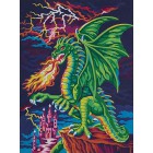 Логово дракона Раскраска (картина) по номерам акриловыми красками Dimensions