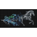  Конь в дыму Алмазная вышивка мозаика АЖ-1828