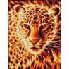  Огненный леопард Алмазная вышивка мозаика АЖ-1849