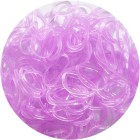 Фиолетовые блестящие однотонные 300шт Резиночки для плетения
