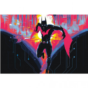 Бэтмен будущего Раскраска картина по номерам на холсте
