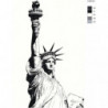 Статуя Свободы, Нью-Йорк, США 100х150 Раскраска картина по номерам на холсте