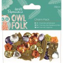 Owl Folk Набор пуговиц и декоративных элементов Docrafts