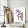 Пример в интерьере Гимнастка и бабочки 60х80 см Раскраска картина по номерам на холсте с неоновыми красками AAAA-RS123-60x80