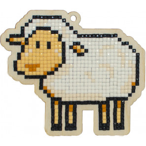  Овечка Долли Алмазная мозаика подвеска Гранни Wood W0268