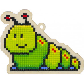  Гусеница Алмазная мозаика подвеска Гранни Wood W0279