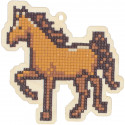  Лошадка Алмазная мозаика подвеска Гранни Wood W0282