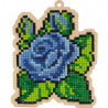  Синие лепестки Алмазная мозаика подвеска Гранни Wood W0329