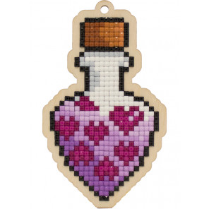  Любовное зелье Алмазная мозаика подвеска Гранни Wood W0333