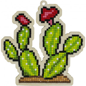  Королевский кактус Алмазная мозаика подвеска Гранни Wood W0433