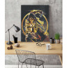  Воин дракона Раскраска картина по номерам с металлической краской AAAA-RS112