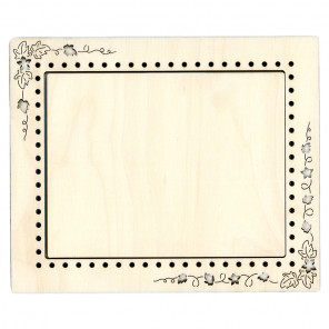  Листья тыквы средняя Рамка деревянная для вышивки ОР-093