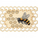  Пчела. Органайзер Набор для вышивания на деревянной основе МП Студия О-025