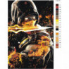 Mortal Kombat / Мортал Комбат Раскраска картина по номерам на холсте