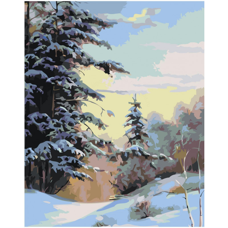 Зима в лесу раскраска - 60 фото