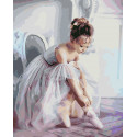 Балерина Раскраска картина по номерам на холсте