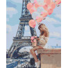  Романтика Парижа Раскраска картина по номерам на холсте U8035