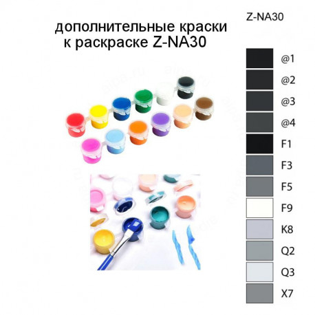 Дополнительные краски для раскраски Z-NA30