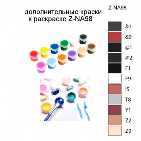 Дополнительные краски для раскраски Z-NA98