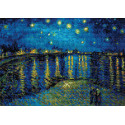 Звездная ночь над Роной по мотивам картины Ван Гога Алмазная вышивка мозаика Риолис