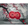  Цветы сакуры Раскраска картина по номерам на холсте KH1008