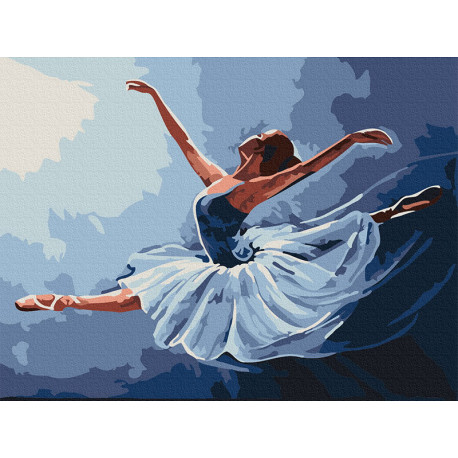  Балерина в танце Раскраска картина по номерам на холсте KH0994