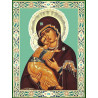  Владимирская божия матерь Алмазная мозаика вышивка без подрамника KM0291