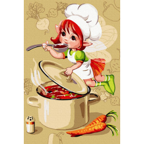 obed dlya elfov raskraska kartina po nomeram na holste картина по номерам девочка