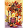  Осенний фонарь Раскраска картина по номерам на холсте KH1039