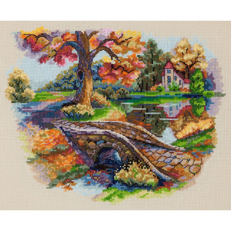  Осенний пейзаж Набор для вышивания Merejka K-103