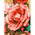 Благородная роза Раскраска картина по номерам на холсте Белоснежка
