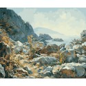 Крымский берег Раскраска (картина) по номерам на холсте Menglei