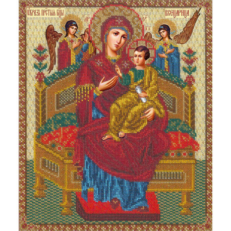  Богородица Всецарица Набор для вышивания бисером Русская искусница 506