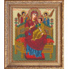 Вариант оформления в рамке Богородица Всецарица Набор для вышивания бисером Русская искусница 506
