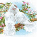 Белые голуби Набор для вышивания Риолис